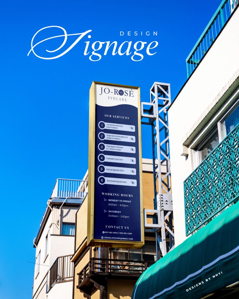 Jo Rose Signage - Instagram Content