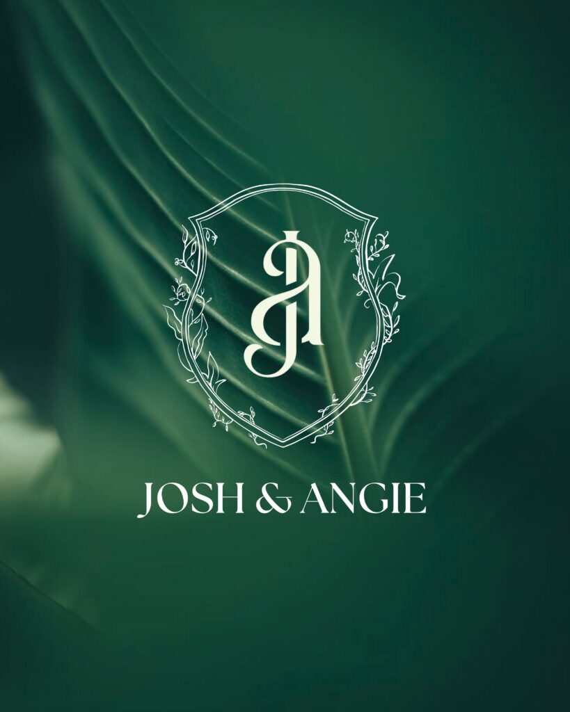 Josh & Angie - Monogram (Instagram Content) - Green Background